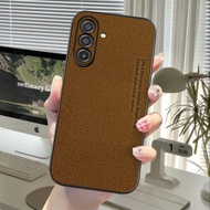 Latest Case Samsung Galaxy A17 4G A17 5G A26 5G Softcase Luxury Plain Leather Casing