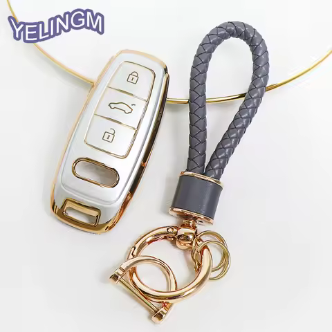 Quicksand Car Key Case Cover Protector Shell Fob For Audi A1 A3 8V A4 B8 B9 A5 A6 C7 A7 A8 Q3 Q5 Q7 