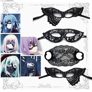 Ave mujica Mask Akiko Toyogawa Mujikawa cos Anime Band Triangle Chuhua Lace Hollow Out Fast Shipping