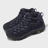 Merrell 戶外鞋 Moab 3 Mid GTX 男鞋 藍 防水 越野 中筒 郊山 登山 Vibram ML037733