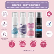 DEOREX Body Odorizer Spray 60ml /Deodorant Body Spray Underarm & Foot Odor Remover/ Body Odor/
