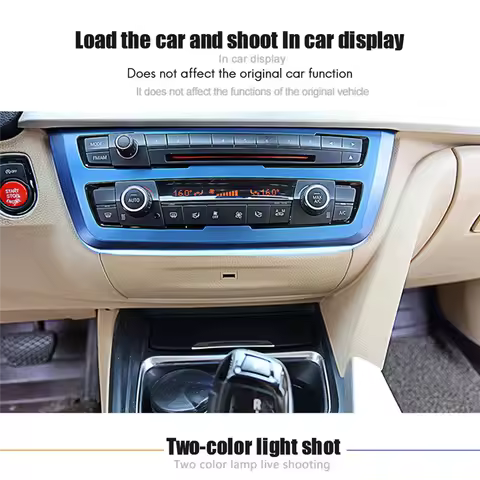 Black Car Cigarette Atmosphere Lamp 2 Color Dashboard USB Cover for BMW 3 /GT/4-Series F30 F32 F34 F