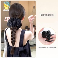 Horsetail Hair Wig Wet Knitted Hair Hair Wig On Hair  Hair Jewelry Synthetic Hair Wig