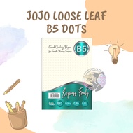 [PAK] LOOSE LEAF JOJO DOTS B5 DOTS CONTENTS 70 SHEETS / B5 BINDER PAPER CONTENTS 26 HOLES