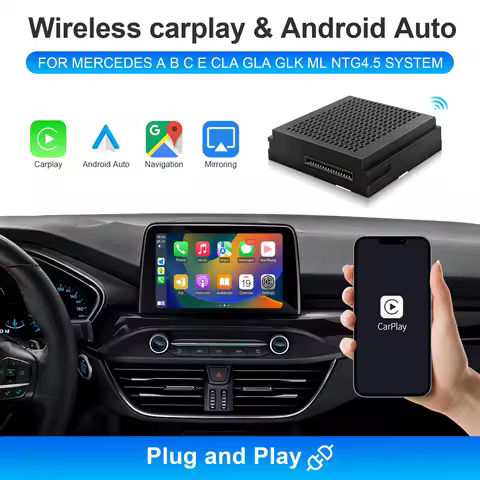2025 Wireless Android Auto NTG 4.5 Becker Module For Mercedes Benz A B C E CLA GLA GLK ML Sprinter A