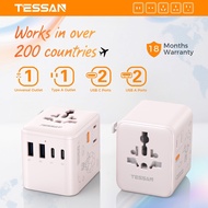 TESSAN Universal Travel Adapter with USB+Type C International Plug Adaptor Essential for Travel