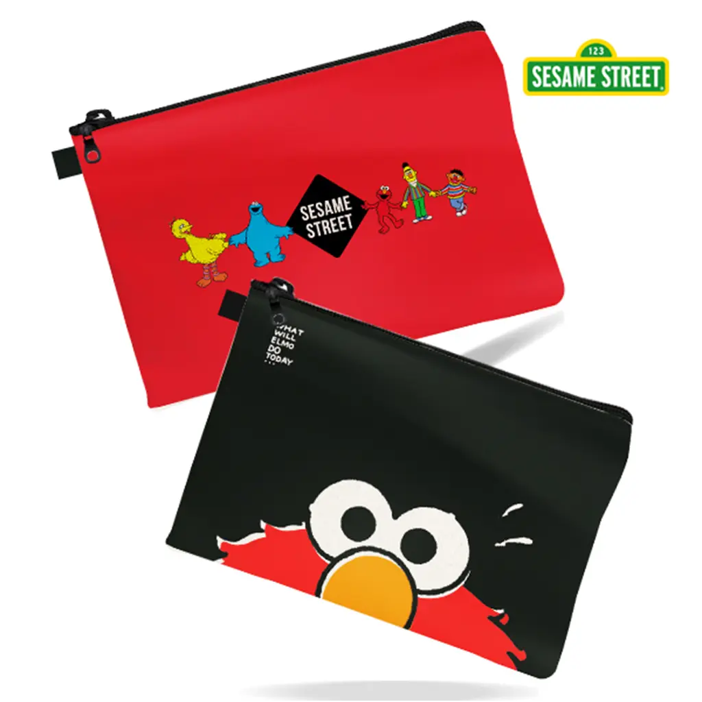 SST4-กระเป๋าอเนกประสงค์ A4 : Elmo A4 Multipurpose Zipper Bag (A4-PDBAG-BK&RE-402) W33xH24 cm.