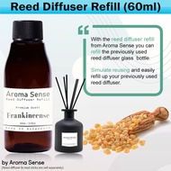 Aroma Sense Frankincense Scent Reed Diffuser Refill (60ml) Fresh &amp; Long Lasting Fragrance