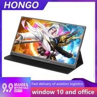 HONGO 15.6'' Computer Display [100% sRGB High Color Gamut] 1920x1080p USB C Monitor FHD Eye Care Gaming Screen IPS HDMI Type C Dual Speakers , Included Smart Cover Stand