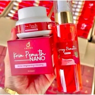 AMORA ALL ITEM | Skincare Spray Pemutih 100ml Krim Pemutih Nano 20gm Beetroots Soothing Organik ubi