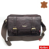New Arrivals Kickers Premium Leather Massenger Sling Bag ( KIC-S 87882 )