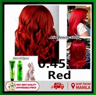 Red Hair Color with Oxidant ( 0.45 Bremod Permanent Hair Color )