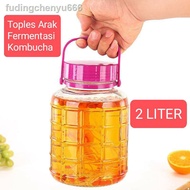 FERMENTATION Jar ARAK KOMBUCHA 2L/ Fermentation Jar Double Cap Fermentation Food Drink TW635-2L