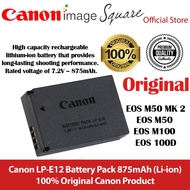 100% Original Canon LP-E12 battery pack LPE12 LP E12 (M100, M200, M50, M, M2, M10, EOS 100D)