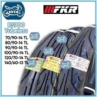 FKR TUBELESS TAYAR 70/90-14 80/90-14 90/90-14 100/90-14 120/700-14 TAYAR FOR SCOOTER AVANTIZ EGO EGO