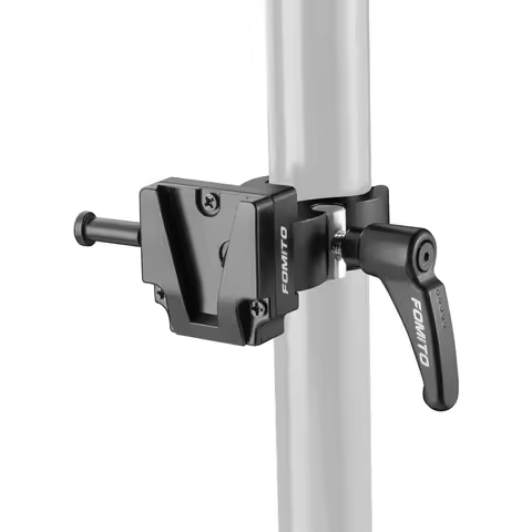 FOMITO V-Lock Mount Battery Plate Adjustable Jaws Versatile V-Mount Battery Plate for Battery Power 