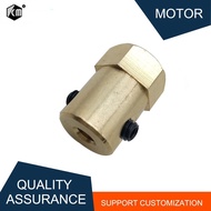 【】 Dc Gear Motor Coupling 3mm 4mm 6mm 8mm Inner Bore Gear Motor Hexagonal Coupling With Screw For Di