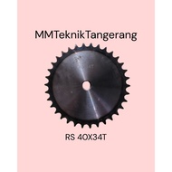 Sprocket RS 40 x 34 T Gear Chain Single Gear Z 34T RS40 -1 40Z34 40X34T 40-1 type B Sprocket spr 40-