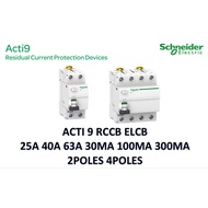 SCHNEIDER RCCB ELCB ACTI9 AR12440 A9R12240 A9R74440 A9R74463