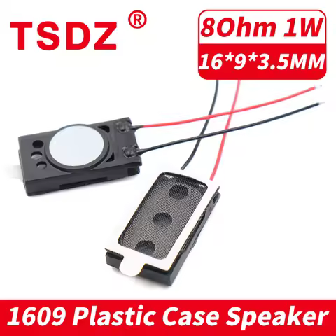 5Pcs/Lot 1609 Circular Magnet 8 Ohm 1W Speaker With Wire 16*9*3.5MM 8Ohm 1 Watt Loudspeaker For Smar
