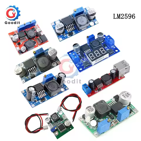 LM2596S LM2596 DC-DC 3.2V-40V to 1.25V-35V 2A Adjustable Step Down Power Supply Buck Converter Modul