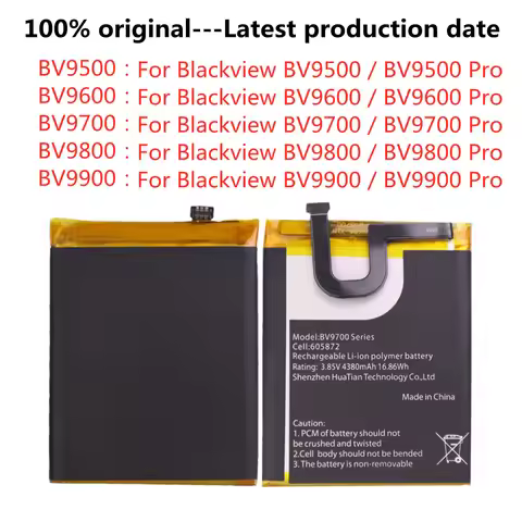 New Original Battery For Blackview BV9700 Pro Series 605872 BV9600 Pro 626479P BV9800 Pro DK015 BV99