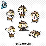 HP Amelia Watson Chibi Sticker Lilaclive Amelia Watson Midget Sticker/ Sticker/ Laptophp