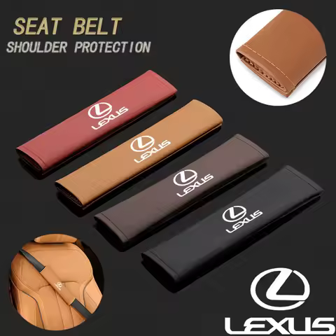 Car Pu Leather Seat Belt Shoulder Protection Set Interior Accessories For Lexus F SPORT LBX NX RX 35