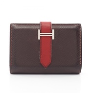 [二手] 愛馬仕 HERMES 卡包 Bearn Mini Bearn Mini Ebene Ebene/Rouge Garance 其他 Bearn Mini Ebene/Rouge Garance