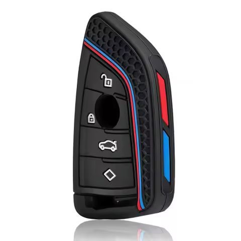 Silicone Car Key Case for BMW 216i F46 X1 X2 X3 X5 X6 GT 2 5 6 7 8 Series M5 Smart Keyless Remote Co