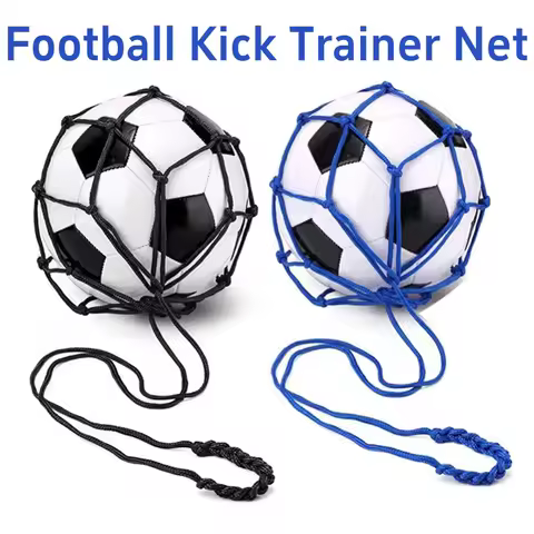 Football Kick Trainer Soccer Ball Net Kicker Fits Ball Size 3 4 5 Football Kick Throw Solo Practice 