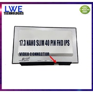 17.3 NANO SLIM 40 PIN FHD 1920X 1080 IPS 144HZ NO BRACKET N173HCE-G33 B173HAN04.0 LAPTOP SCREEN