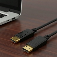 1.8m 4K UHD DisplayPort to HDMI Cable for PC Monitor and Projector Kabel 1.8M PaparanPort ke HDMI 4K