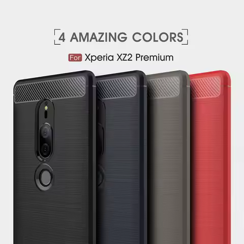 For Sony Xperia XZ2 Premium H8166 H8116 Case Silicone Bumper Shockproof TPU Soft Back Cover Matte Ca