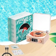 Waves Retro Bluetooth Vinyl Record Player, The Waves Vinyl Player, Waves Vintage Vinyl Record Player