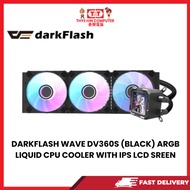 DARKFLASH WAVE DV360S (BLACK) ARGB LIQUID CPU COOLER WITH IPS LCD SREEN