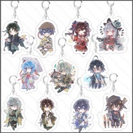 Genshin Impact Keychain Anime Keyring Acrylic Cute Bag Pendant Cartoon Alhaitham Wanderer Key Chain 