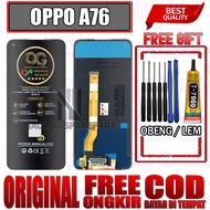 LAYAR FREE/ FREE GLUE + SCREWDRIVER LCD TOUCHSCREEN OPPO A76 TOUCH SCREEN A76 FULLSET OEM QUALITY Or