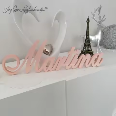 Customized Wooden Name Tag for Birthday, Nursery Sign, Background Name Tag