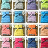 Cadar SINGLE/QUEEN /KING plain fitted bedsheet with COMFORTER