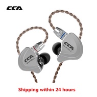 CCA C10 1DD + 4BAไฮบริด2PINหูฟังแบบสอดในหูไฮไฟจอภาพของDJเฮดโฟนทรงสปอร์ตสำหรับวิ่งหูฟังที่มีDetacable