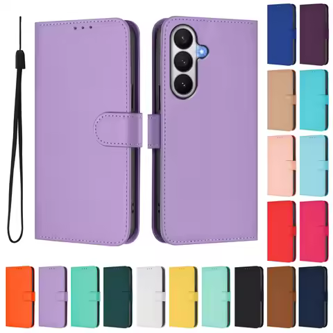 PU Leather Flip Phone Case For Samsung Note 8 9 10 Plus 20 Ultra Holder Wallet Cover For Galaxy M62 