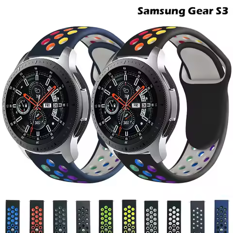 Watch Strap for Samsung Galaxy Gear S3 Frontier/Classic Watch 3 45mm Sports Silicon Correa Bracelet 