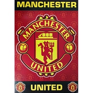 โปสเตอร์ แมนเชสเตอร์ยูไนเต็ด Manchester United แมนยู โลโก้ football ฟุตบอล รูป ภาพ ติดผนัง สวยๆ poster 88x60ซม.โดยประมาณ
