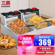 AT/🌄Tripod Electric Fryer Commercial Timing Deep Frying Pan Fried Machine Fryer Chips Deep Fryer Chicken Fillet Fried Ch