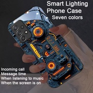 Phone case: Mechanical Colorful Glitter Glitter Intelligent Voice Controlled Luminous Phone Case Sui