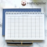 VORTEXPULSE Spiral Bound Notebook, Sturdy Cover Universal Line Pages Financial Record Book, Blank Gr