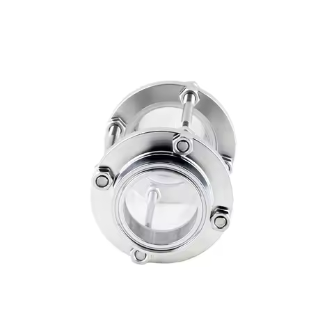 1.5"(38mm) OD50.5mm Short Type Tri-clamp High Quality Flow Sight Glass Diopter For Distillation,Heig