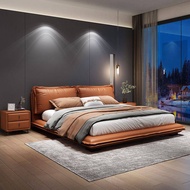 HOMIE LIFE Leather bed Frame เตียงนอน 6 ฟุต 5 ฟุต เตียงติดพื้น หัวเตียงนอน soft bag H04