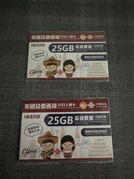 急放！美國及墨西哥電話卡 sim卡 無限數據 4G 25GB高速數據 其後任用不低於512kbps